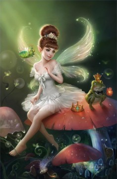 Fairy Painting - fairy and frog for kid